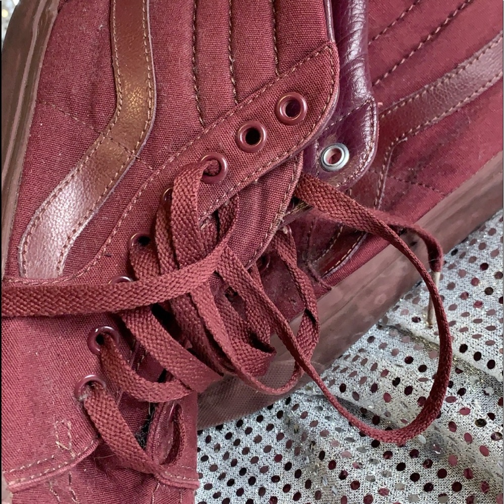 Burgundy Vans
